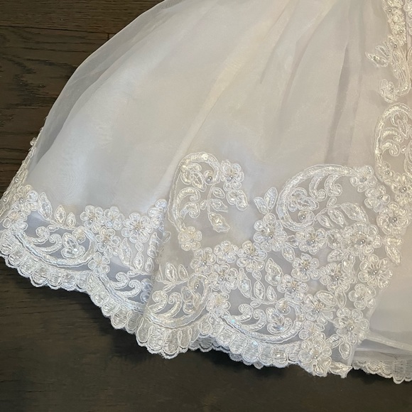 Sarah Louise designer girl baptism dress 6M NWT retail $400usd - Picture 4 of 9